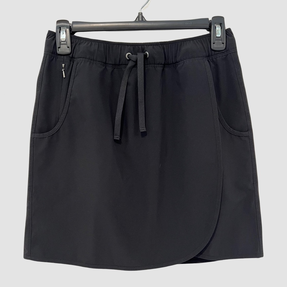 Patagonia Women's Black Activewear Faux Wrap "Fleetwith" Skort XS